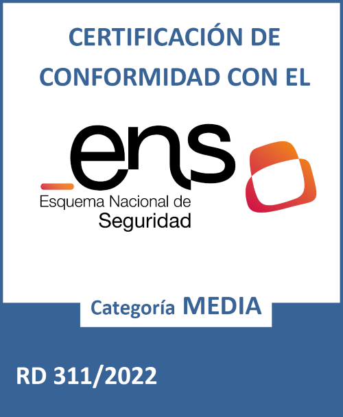 Logo certificación de conformidad con el ens